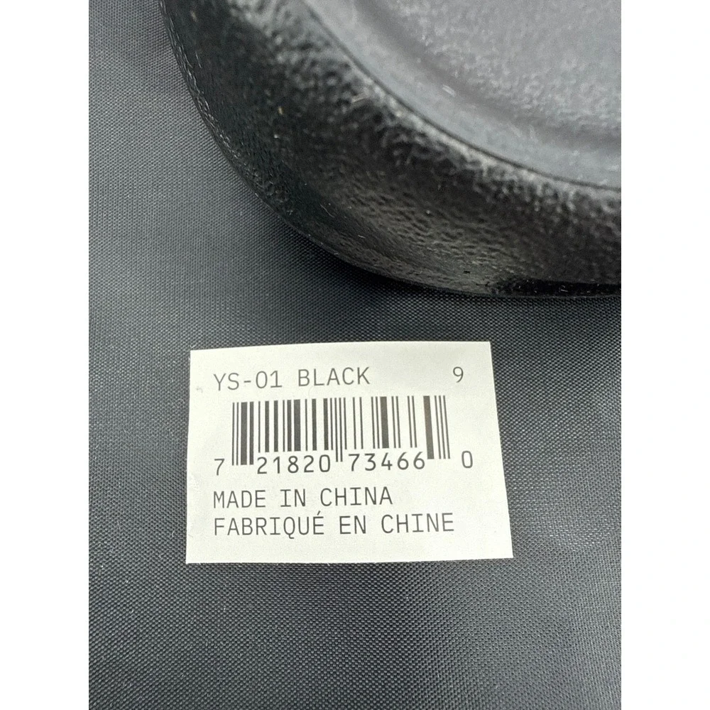 YZY YS-01 Men Black Foam Slide Sandals Size 9 Open Toe Slip On Comfort Shoes